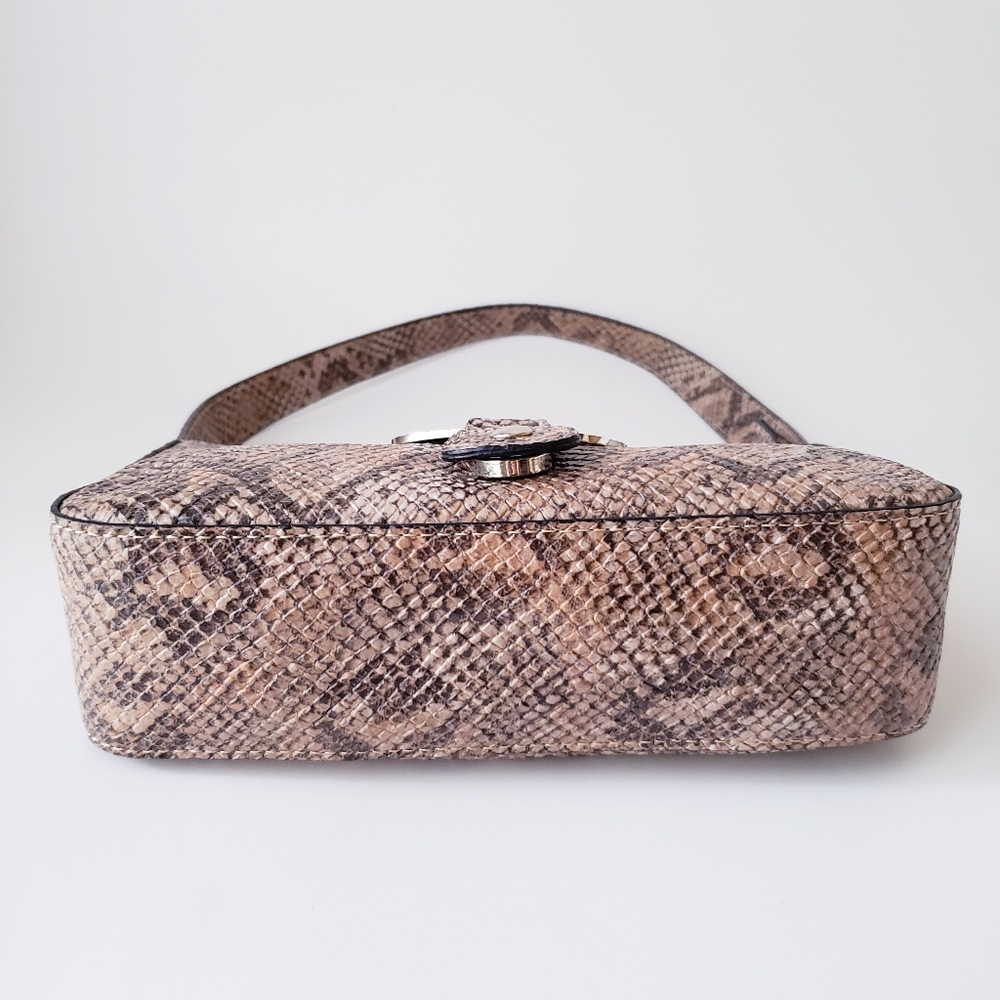 Vintage Guess Brown Snakeprint Mini Bag - Picture 6 of 14